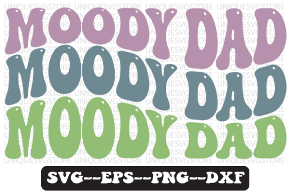Moody Dad Wavy Retro Svg Design Review