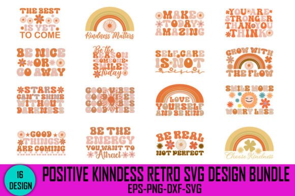 Positive Kindness Retro Svg Design Bundl Review