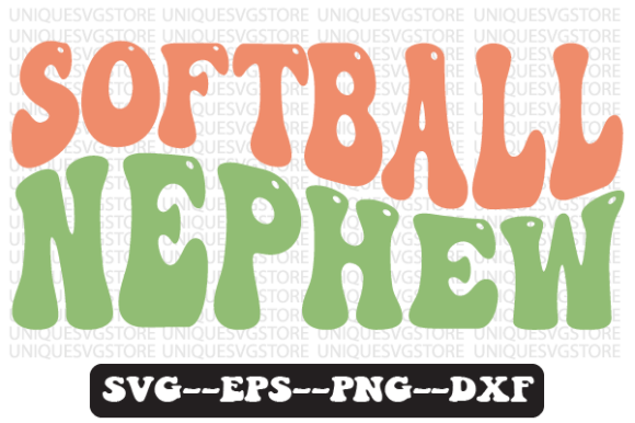 Softball Nephew Wavy Retro Svg Design Review