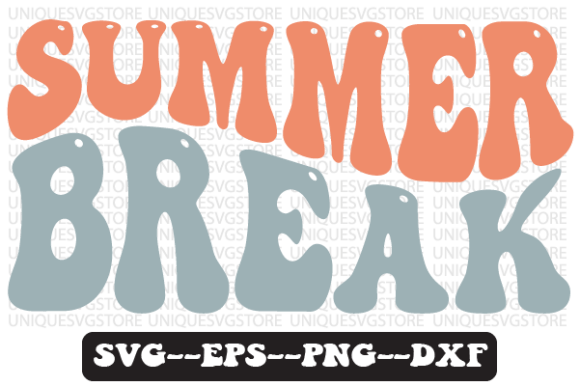 Summer Break Wavy Retro Svg Design Review