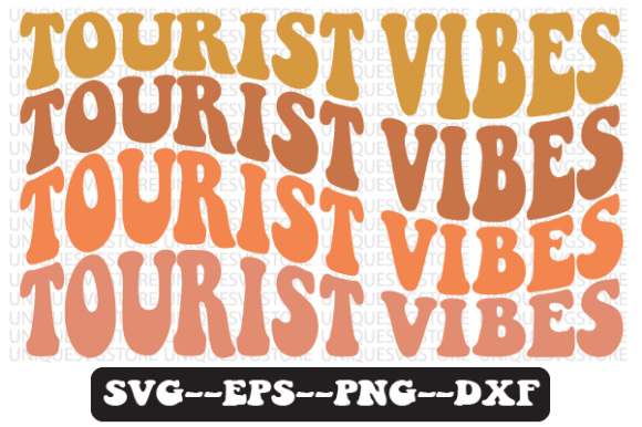 Tourist Vibes Wavy Retro Svg Design Review
